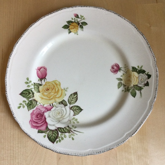 ROYAL Swan Staffordshire England VINTAGE Plate - Picture 1 of 3